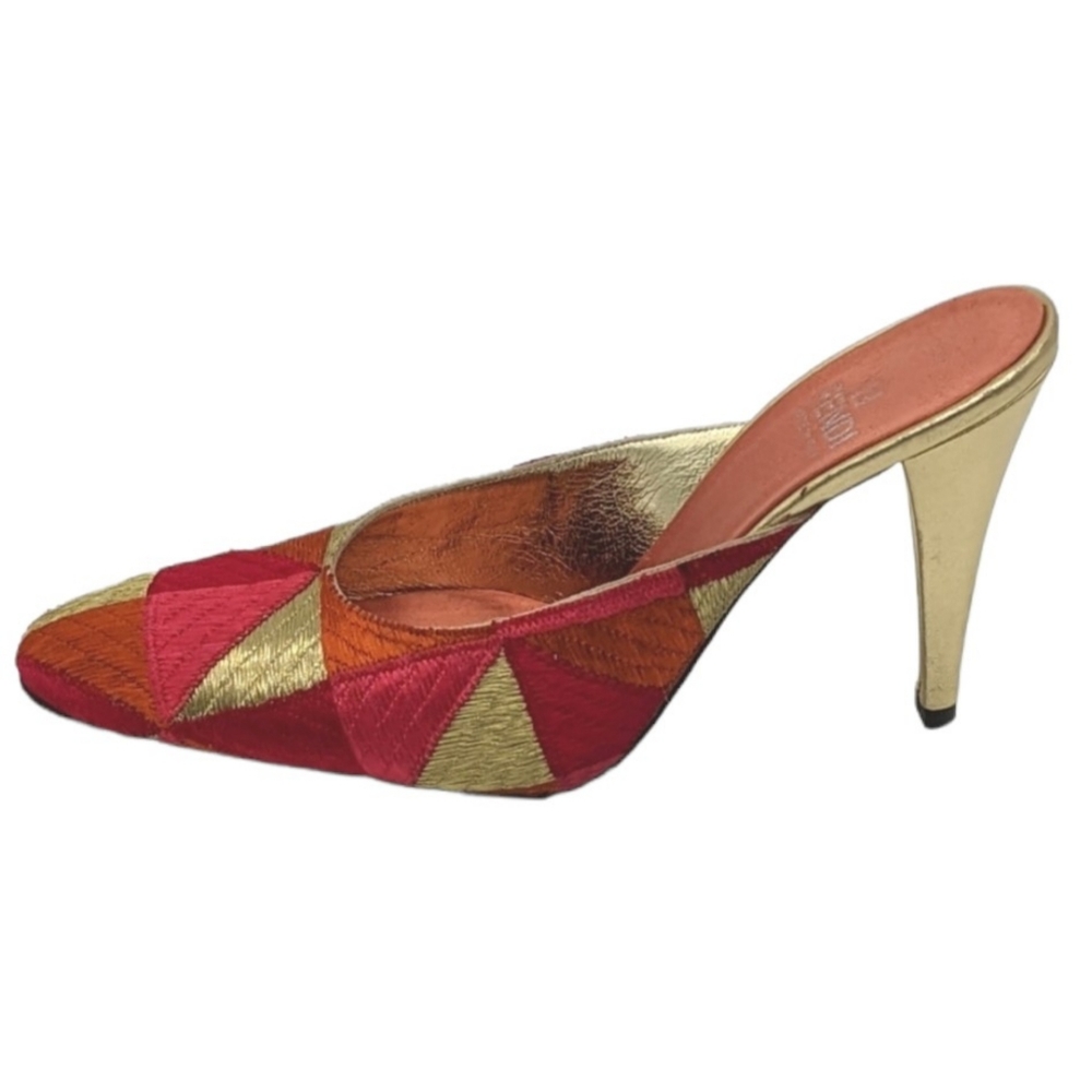 ✨HOST PICK ✨Vintage FENDI Colourblock Mule-7.5 NWOB
